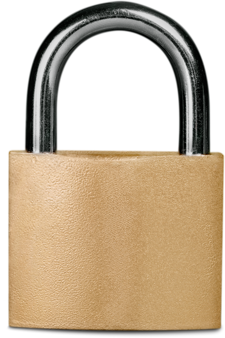 Padlock Isolated on White Background